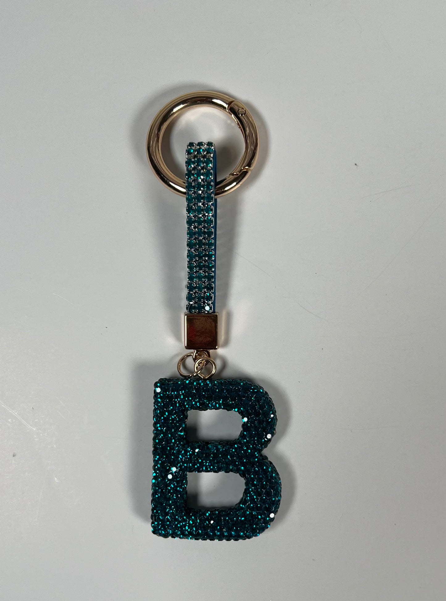 TURQUOISE Luxury Initial Keychain